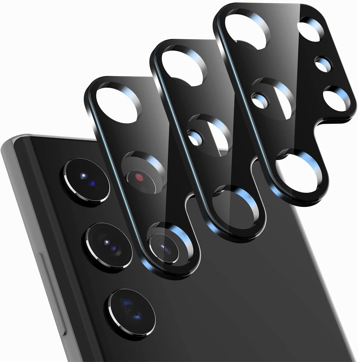 Suoman Galaxy S22 Ultra Lens Protector, 3-Pack