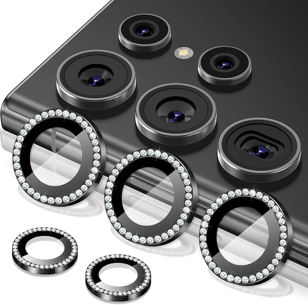 Suoman Galaxy S25 Ultra Diamond Lens Rings