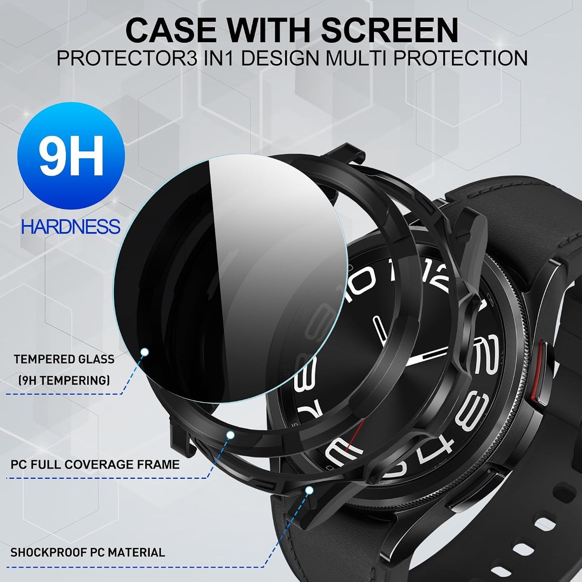 Suoman Watch 6 Classic 3-in-1 Privacy Case detail