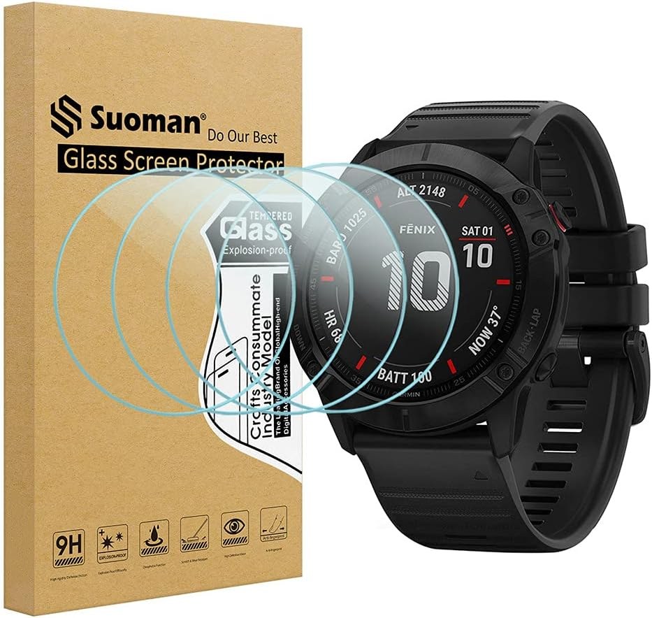 Suoman Fenix 6X Pro Glass, 4-Pack