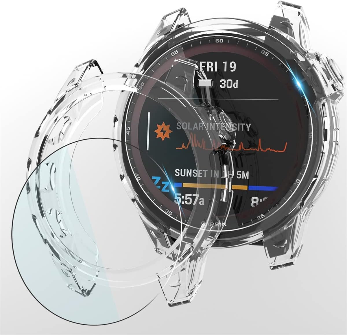 Suoman Fenix 7X Glass + TPU Case Set
